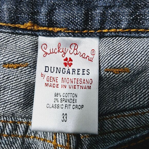 Lucky Brand Womens Dungarees Jeans Blue Size 33 Cotton Blend Classic Fit Stretch - Picture 6 of 11